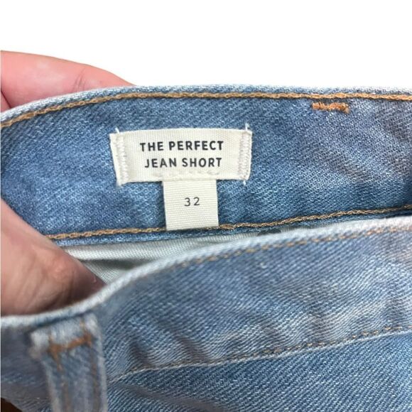 MADEWELL THE PERFECT JEAN SHORT WOMENS DENIM BOWMAN WASH WOMENS SIZE 32 NWOT - Picture 5 of 7